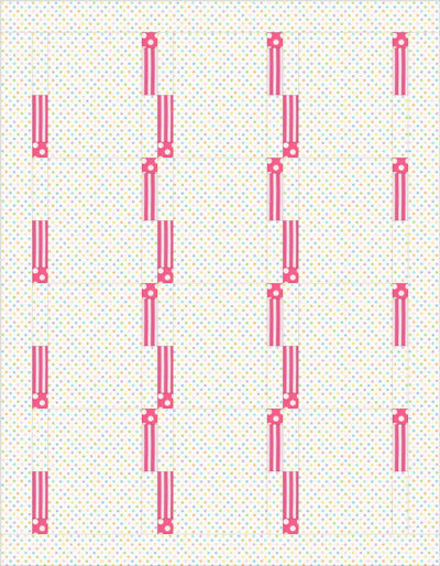 Vertical staggering lines