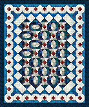 Batik queen size quilt